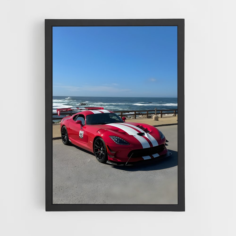 Poster Viper Sur La Plage – affiche Dodge (vue 2)